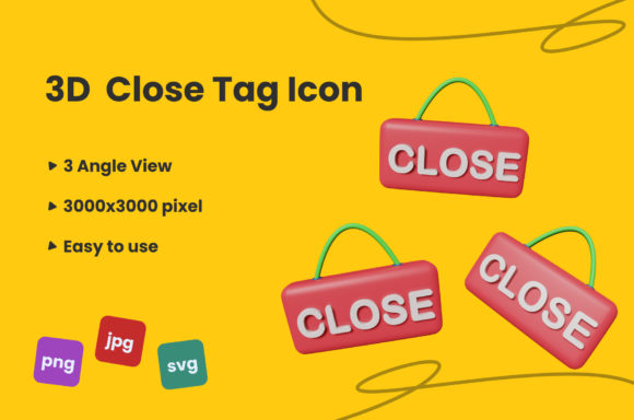 3D Close Tag Icon: Strategic Design for Clarity and User Experience