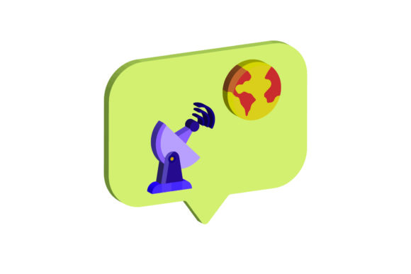 3D Icon Space Earth