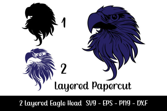 3D Layered Eagle SVG Eagle Cut File