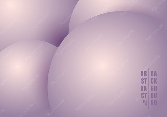 3D Realistic Purple Circles Background