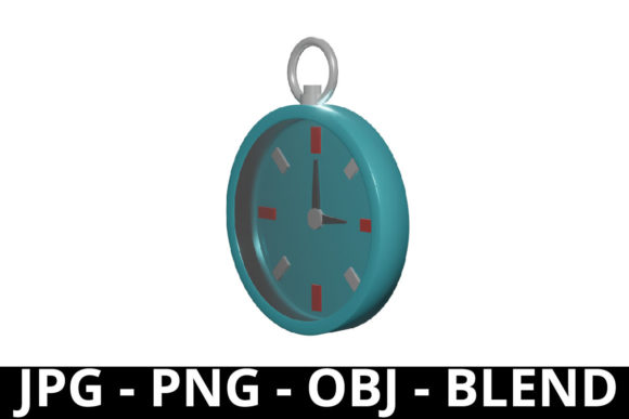 3D Rendering Stopwatch for 3D Icon