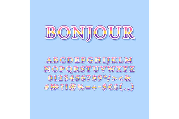 Bonjour Vintage 3d Vector Alphabet Set: A Strategic Asset for Retro Branding and Design