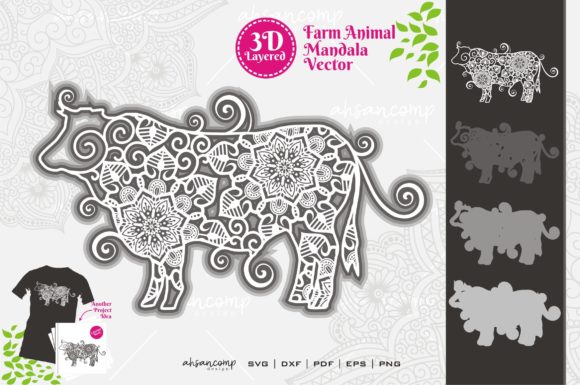 Evaluating Farm Animal Mandala SVG 3D Layered 1 for Digital Crafting Projects