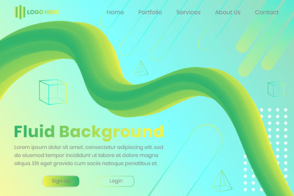 Evaluating the Landing Page Template 3D Fluid Shapes for Modern Web Design Needs