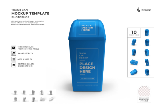 Evaluating the Trash Can 3D Mockup Template Bundle for Professional Design Workflows