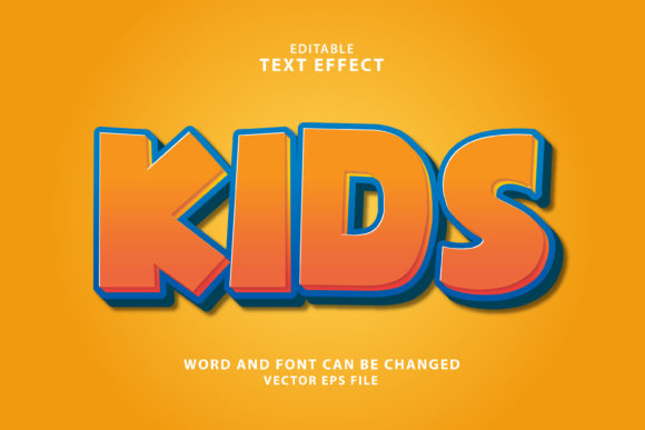 Kids 3d Editable Text Effect