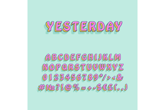 Yesterday Vintage 3d Vector Alphabet Set: A Strategic Asset for Retro Branding and Design